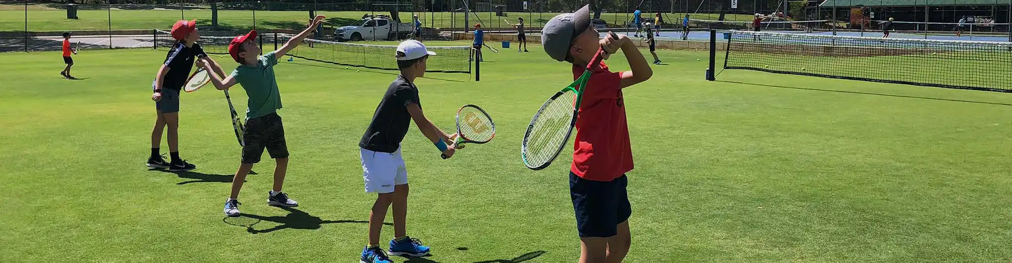 Junior tennis lesson at OPTC